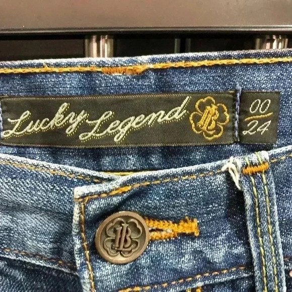 Lucky Brand Y2K Zoe Boho, Embroidered Patchwork Denim Mini Skirt - 00/24 - Picture 4 of 10